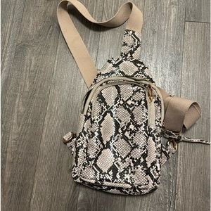 Urban Expressions sling bag  faux snake skin